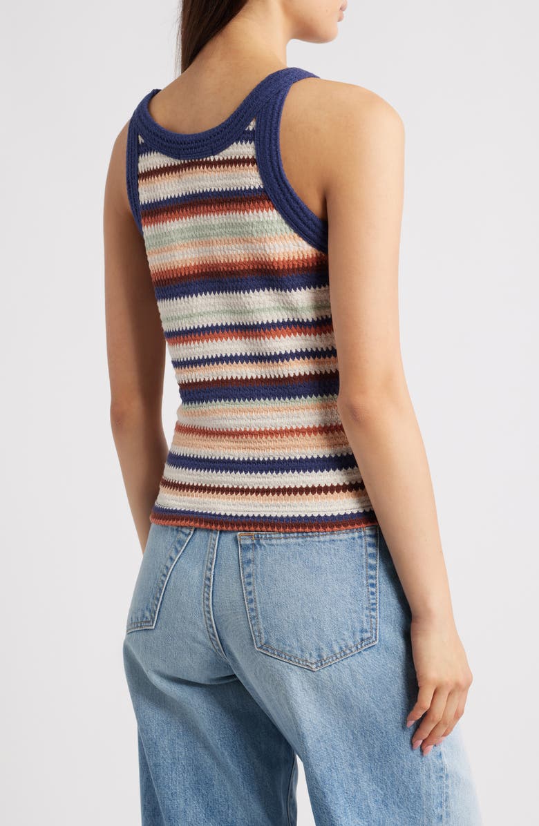 Rip Curl Bobbi Stripe Crop Tank, Alternate, color, Multicolor