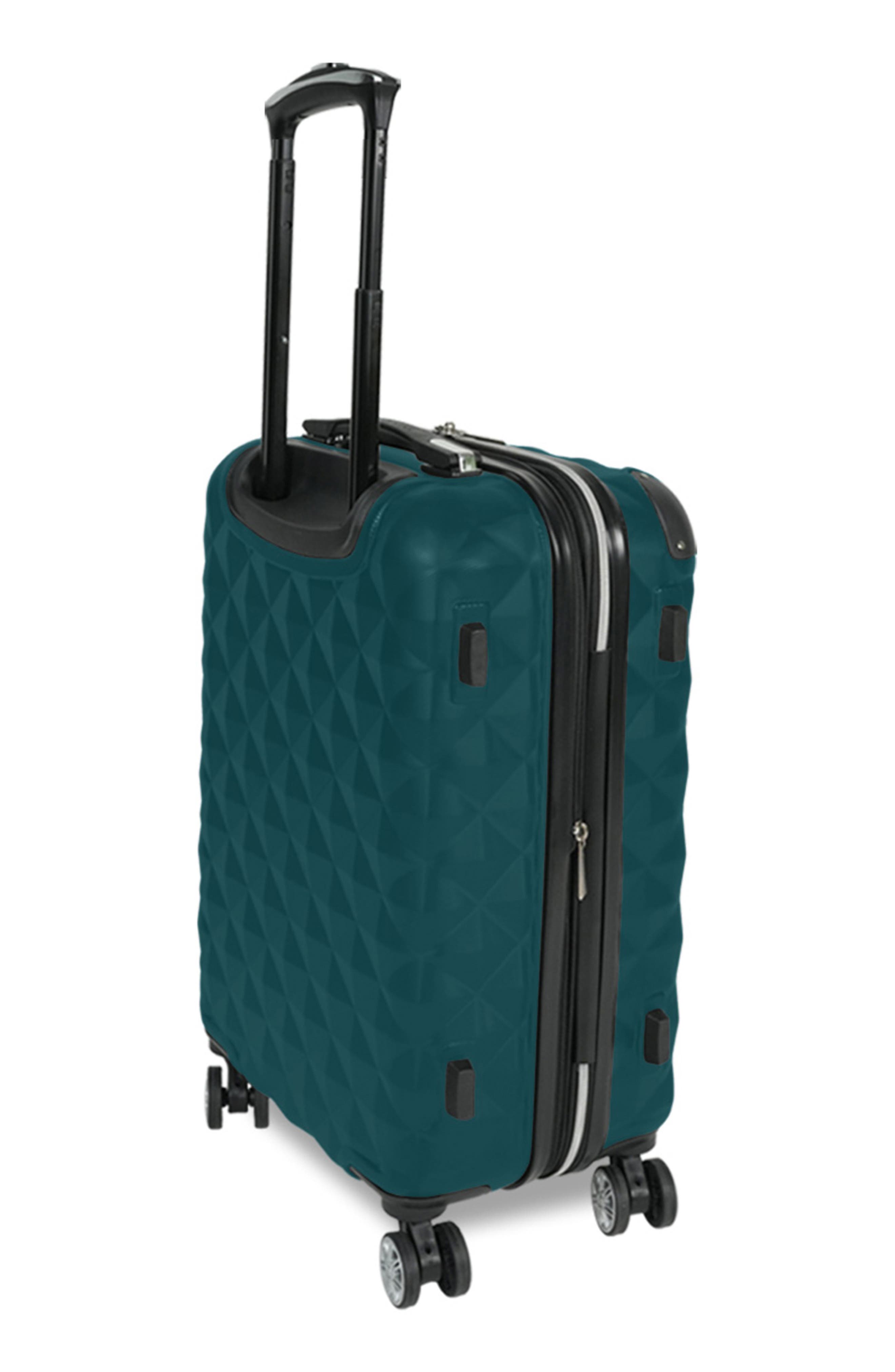 Kenneth Cole Diamond Tower 24-Inch Hardside Spinner Luggage, Alternate, color, Deep Teal