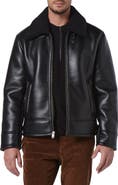 Andrew Marc Cadman Faux Shearling Pilot Jacket