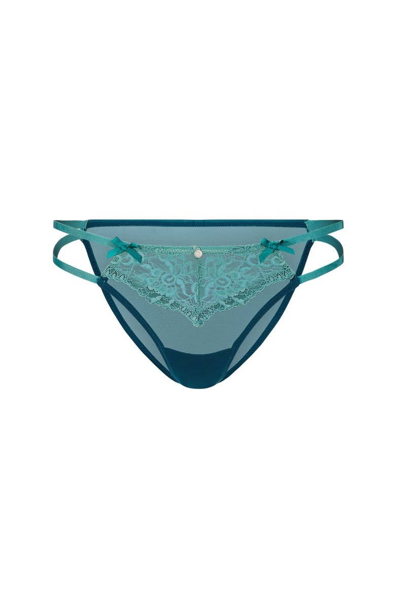 Adore Me Liv Brazilian Panties, Alternate, color, Dark Green