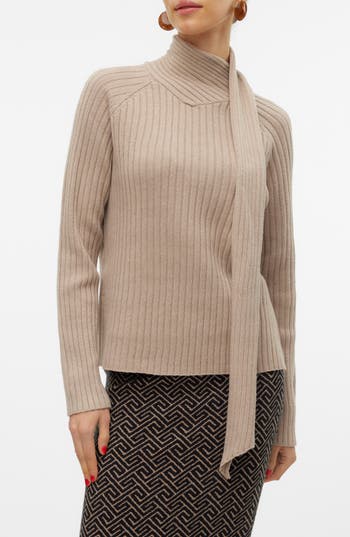 Vero Moda Zoey Rib Scarf Sweater