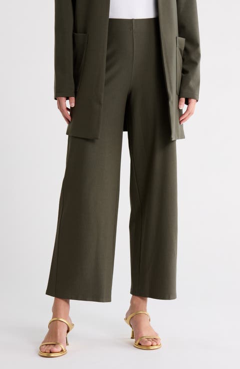 Wide Leg Ankle Pants