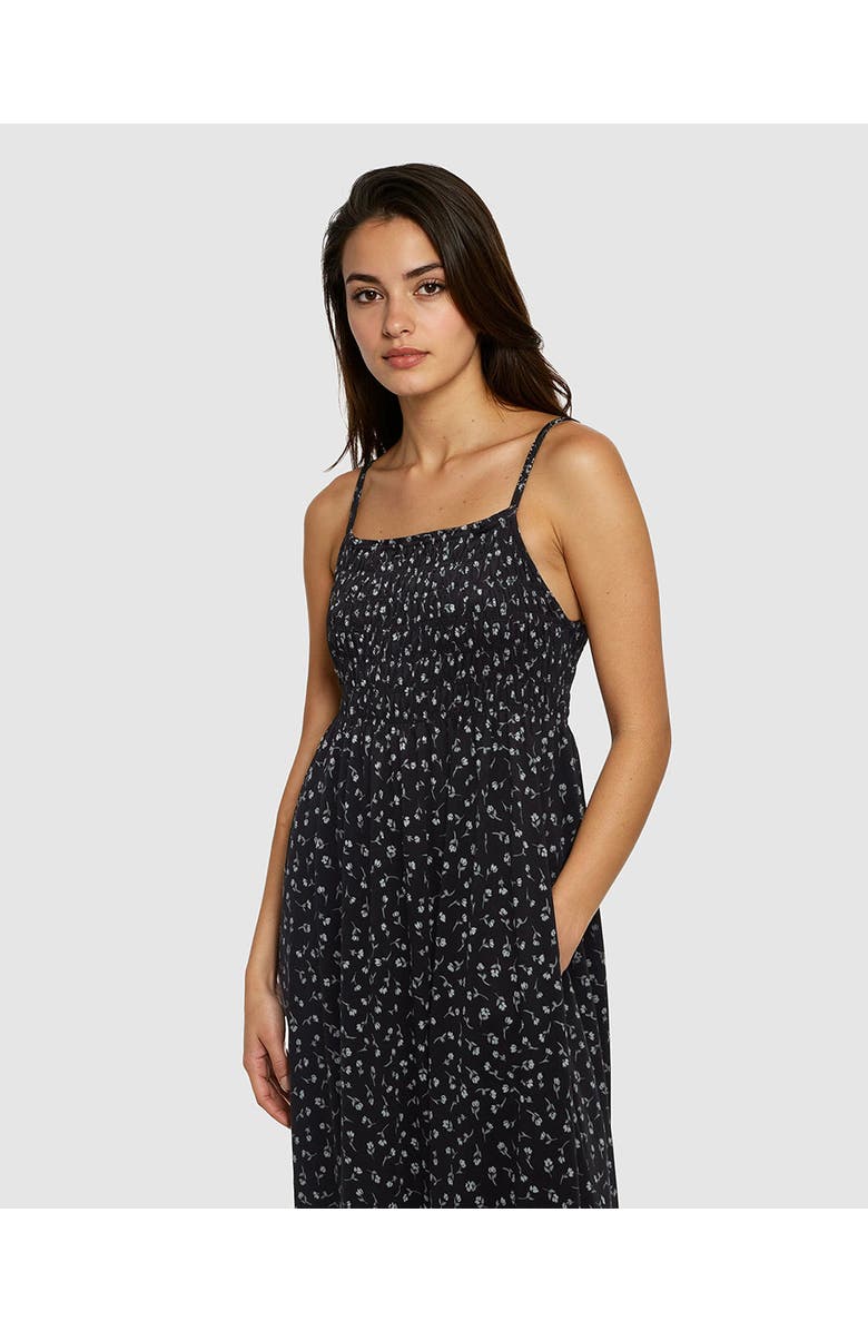 tentree Driftwood Dress, Alternate, color, Meteorite Black/Ditsy