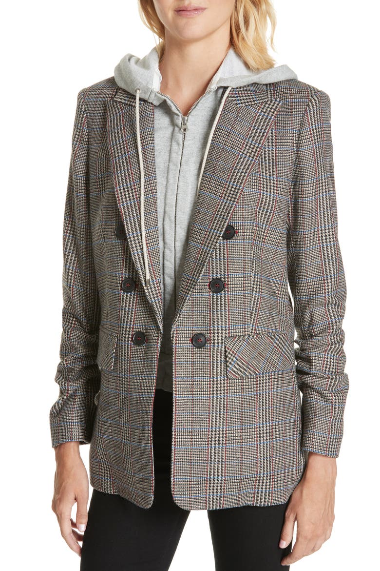 Beacon Check Dickey Jacket, Alternate, color, BEIGE MULTI