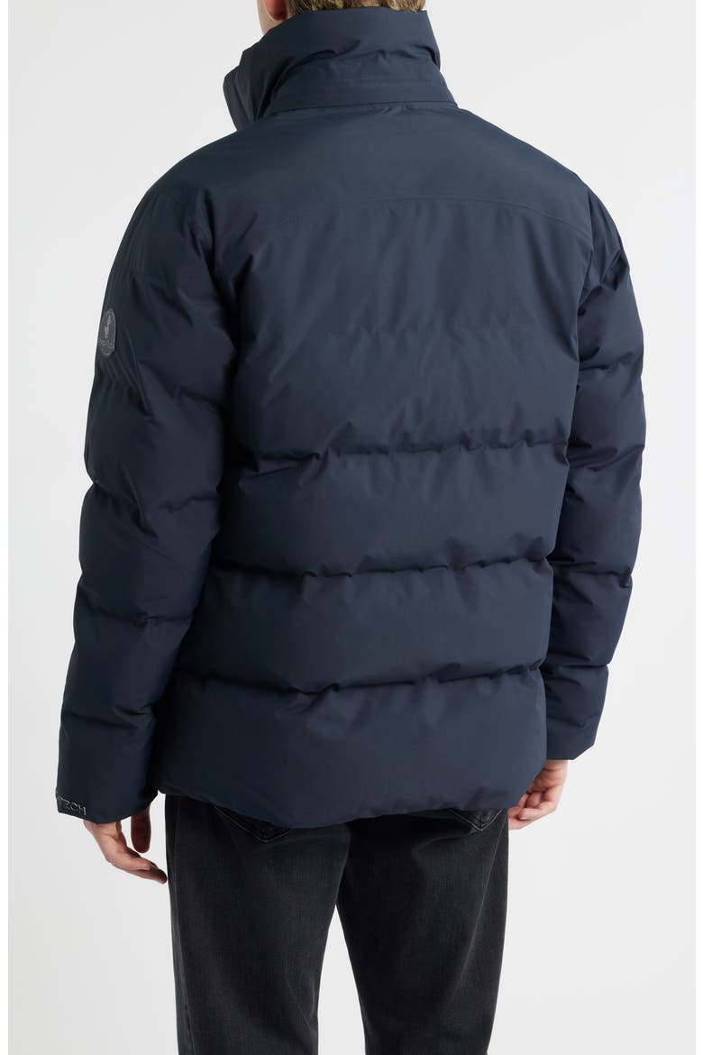 Malaku Waterproof Puffer Parka with Removable Hood, Alternate, color, BLUE BLACK