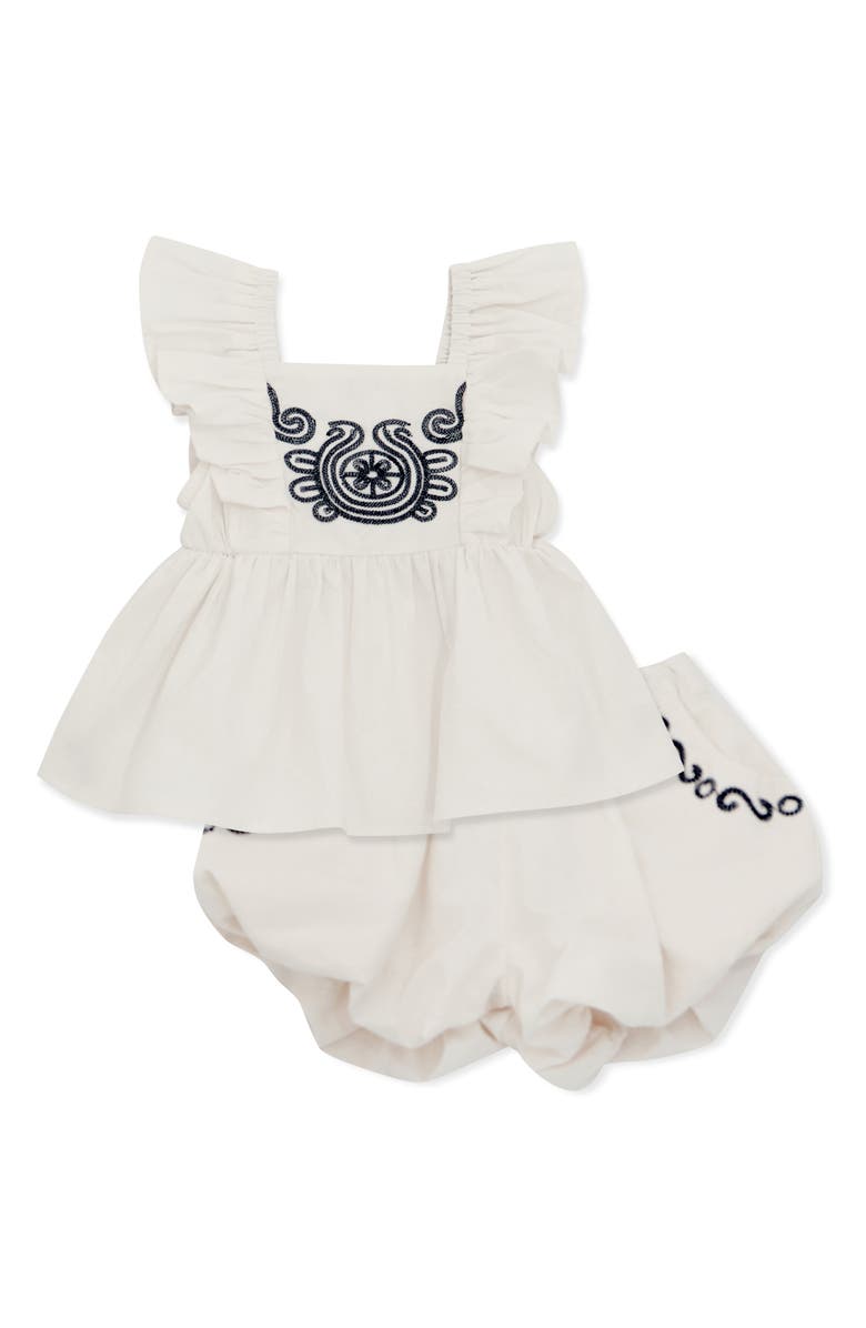 Habitual Kids Embroidered Top & Bubble Shorts Set, Main, color,