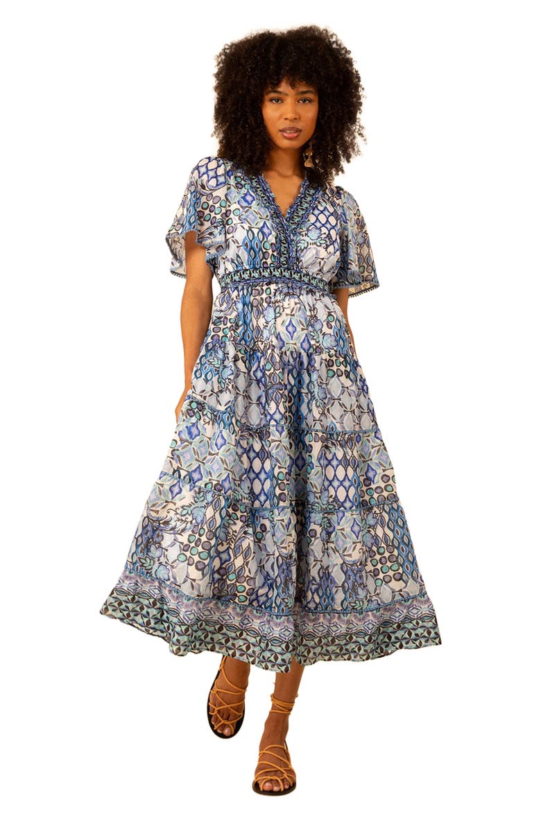 Hale Bob Leia Voile Dress, Alternate, color, 