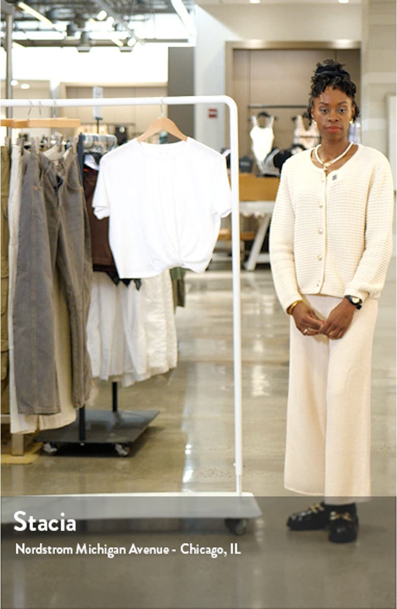 Ciara Twist Hem Cotton T-Shirt, sales video thumbnail