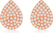 SUZY LEVIAN DIAMONDS Pavé Diamond Teardrop Stud Earrings