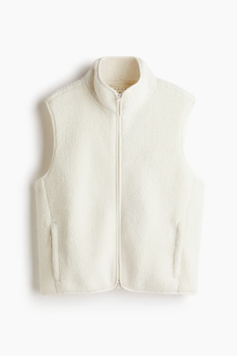 Loose Fit Teddy Sports Gilet