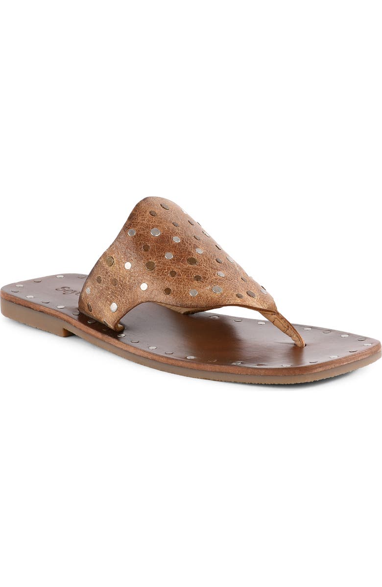 Seychelles Keep Your Secrets Studded Sandal, Main, color, Tan