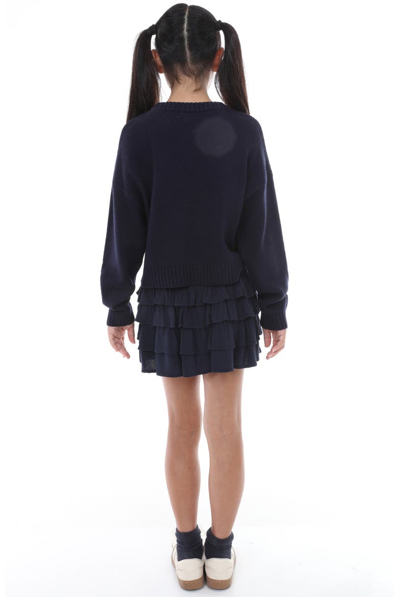 Kids' Bear Pullover Sweater, Alternate, color, NAVY