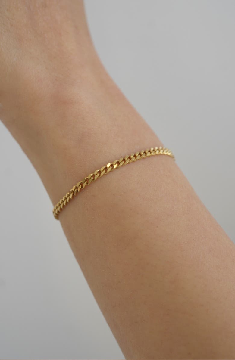 Argento Vivo Sterling Silver Curb Chain Adjustable Slide Bracelet, Alternate, color, 