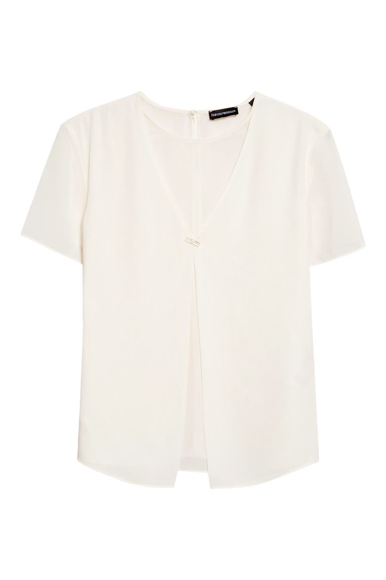 Techno Georgette Top, Alternate, color, IVORY