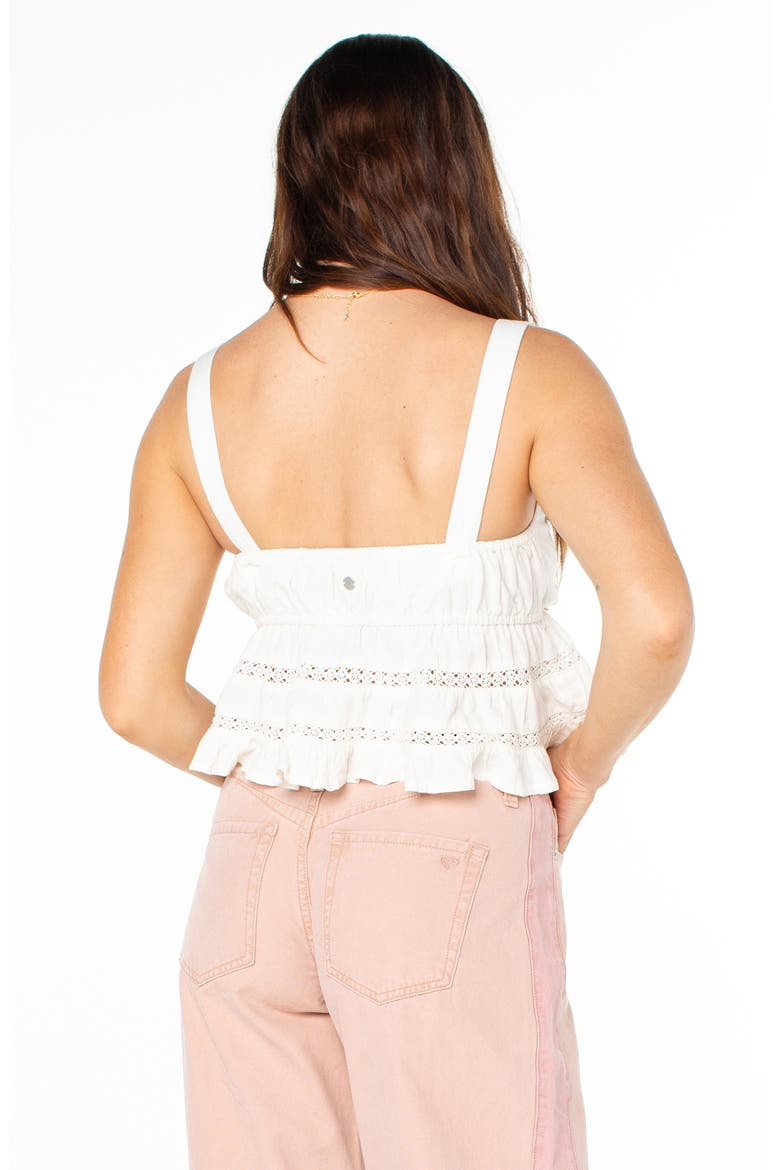 Layla Tiered Camisole, Alternate, color, SNOW WHITE SOLID