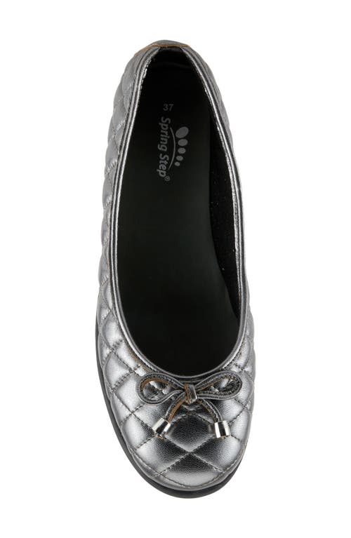 Spring Step Ballequina Quilted Flat In Gold
