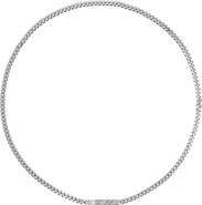 Burberry Engraved Check Chain Necklace