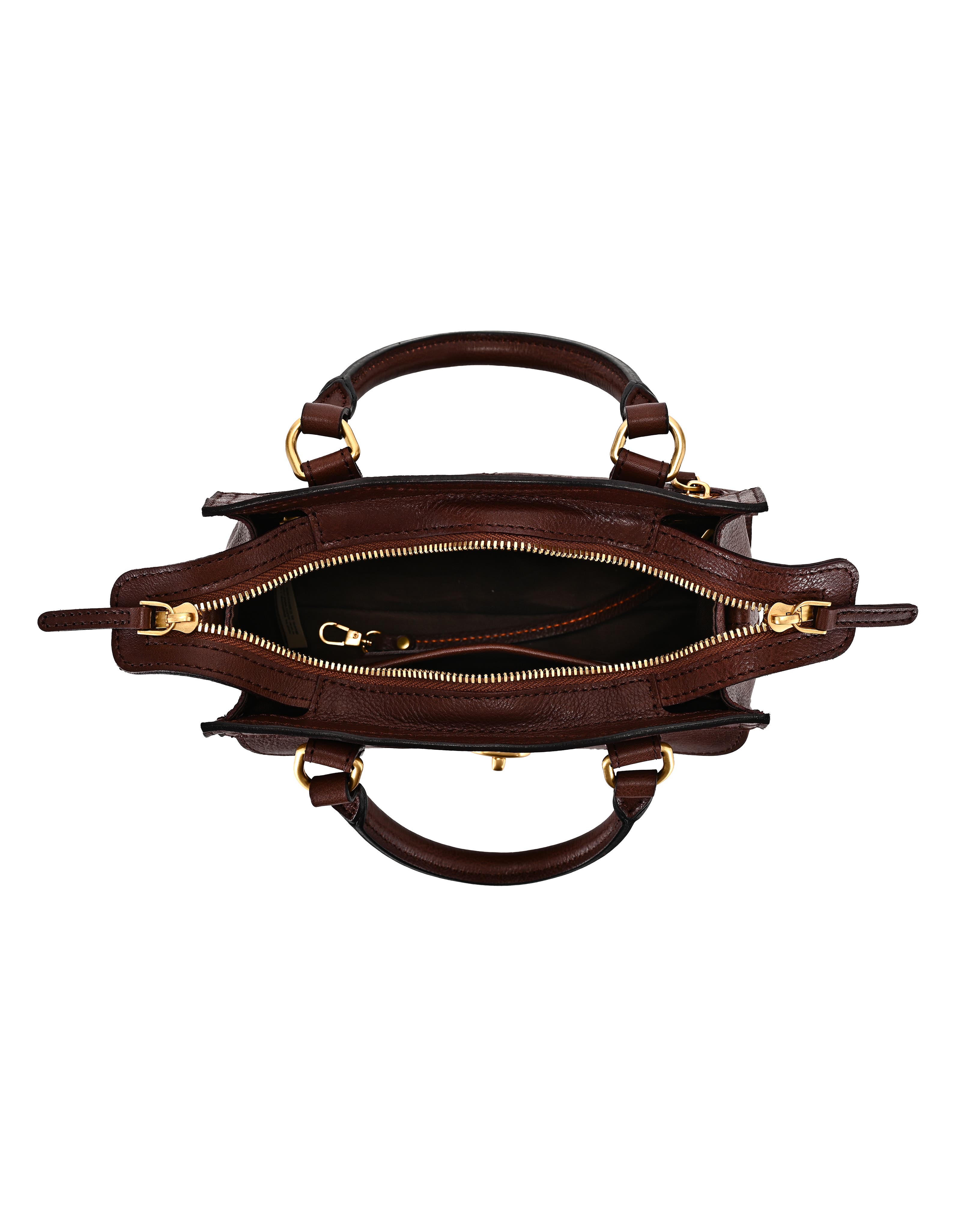 OLD TREND Lockwood Genuine Leather Compact Structured Satchel, Alternate, color, Brown