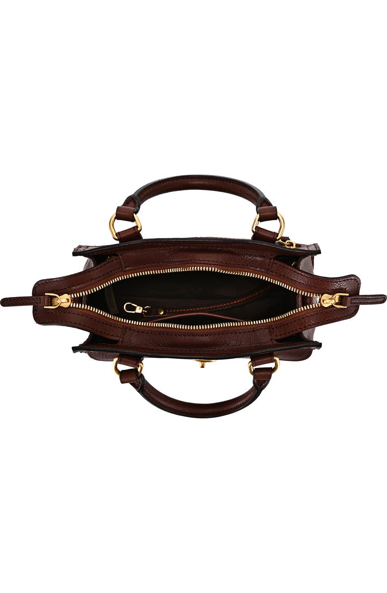 OLD TREND Lockwood Genuine Leather Compact Structured Satchel, Alternate, color, Brown