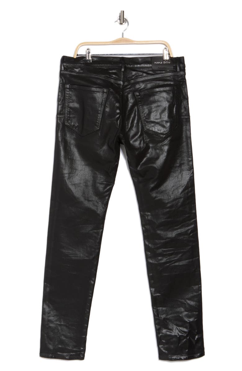 PURPLE BRAND P001 Shiny Racer Skinny Jeans, Alternate, color, 