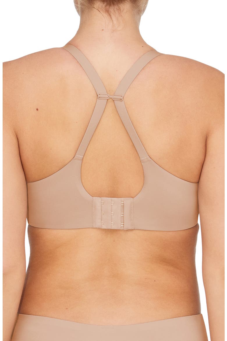 ComfortStretch Underwire Front Closure T-Shirt Bra, Alternate, color, TAUPE