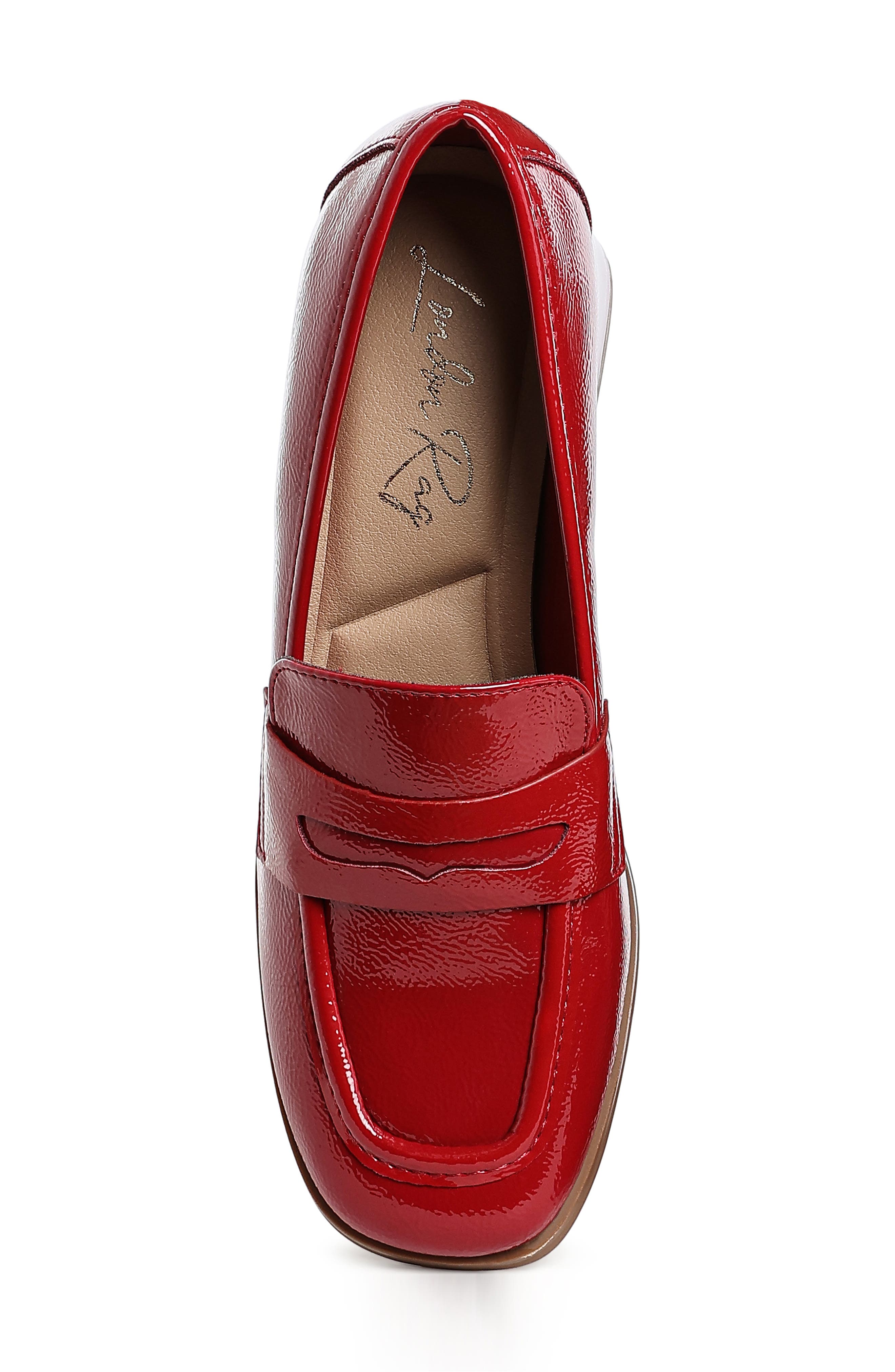 LONDON RAG Umdoni Penny Pump, Alternate, color, Burgundy