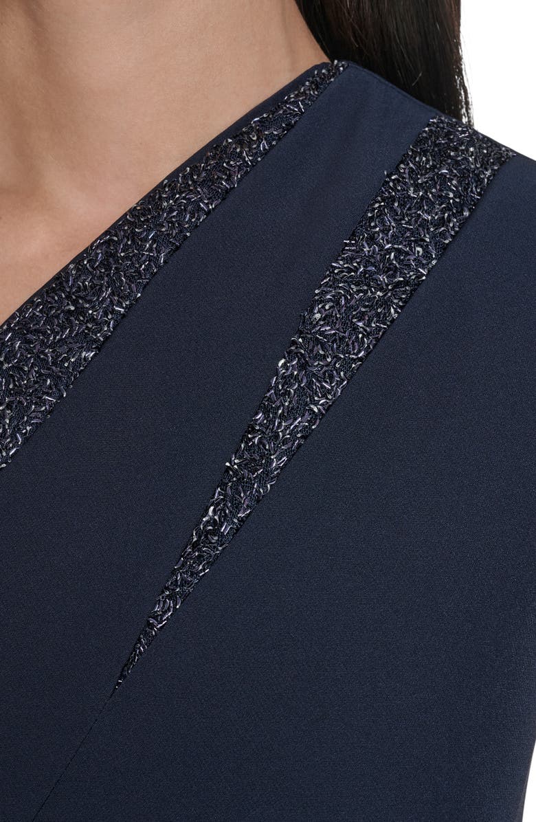 Vince Camuto Laguna Sequin Detail Gown, Alternate, color, Navy