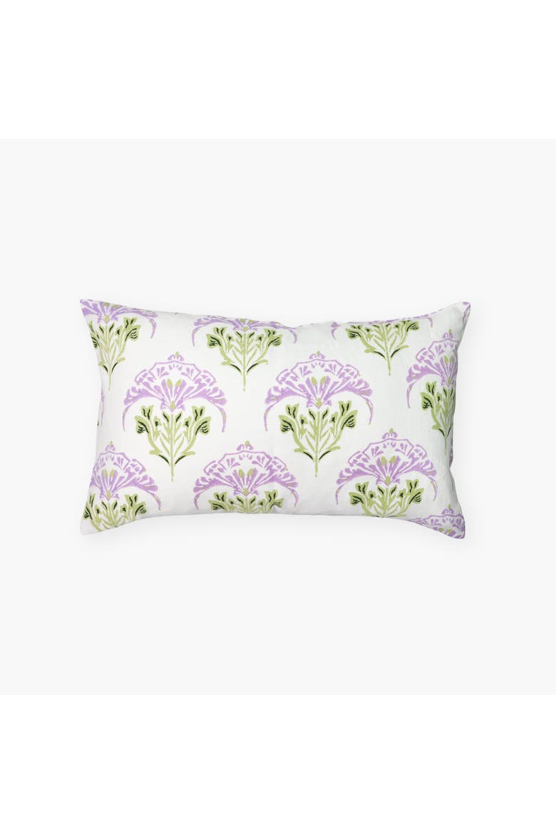 Soma - Lumbar Linen Throw Pillow Cover, Main, color, Lavender