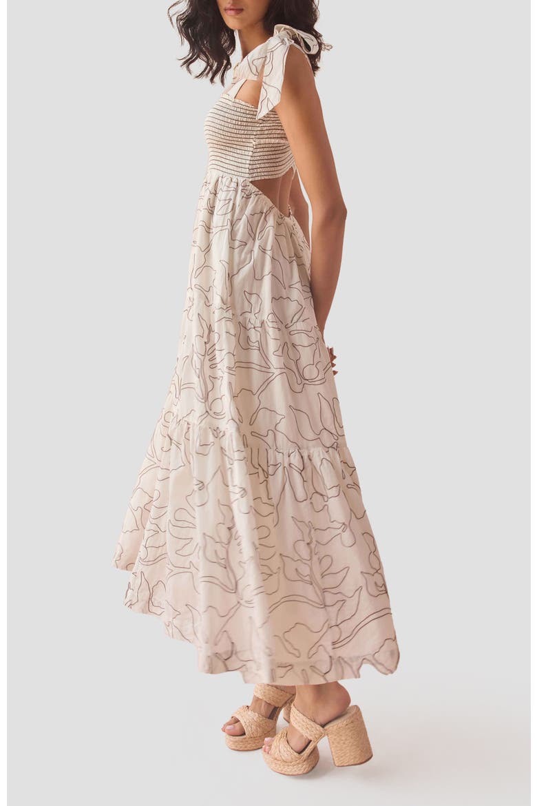 Cotton Emeline Maxi Dress, Alternate, color, UMA COCONUT