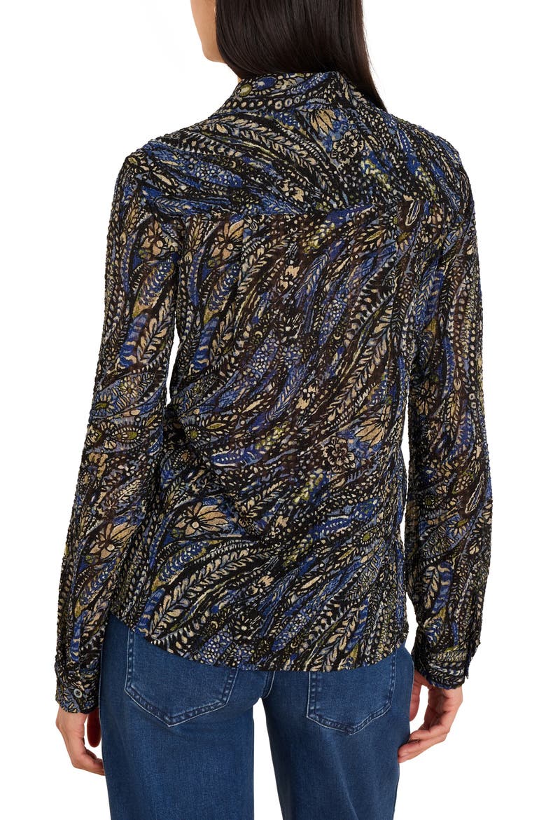 Portobello Paisley Chiffon Shirt, Alternate, color, BLUE MULTI