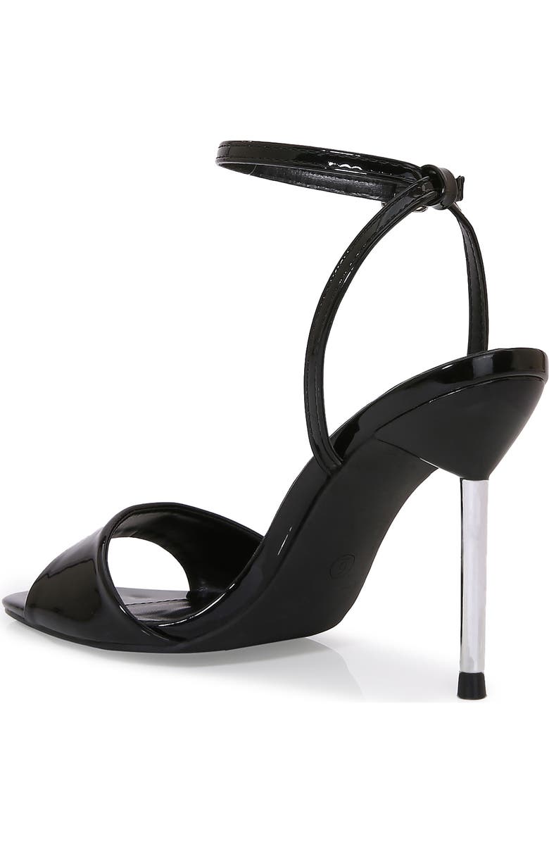 BERNESS Patent Stiletto Sandal, Alternate, color, Black