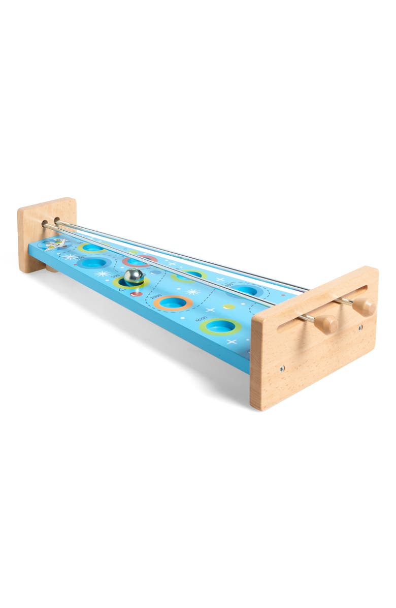 Pintoy 2-in-1 Steer For The Stars & Bowling Game Set, Alternate, color, Blue/ Natural Wood