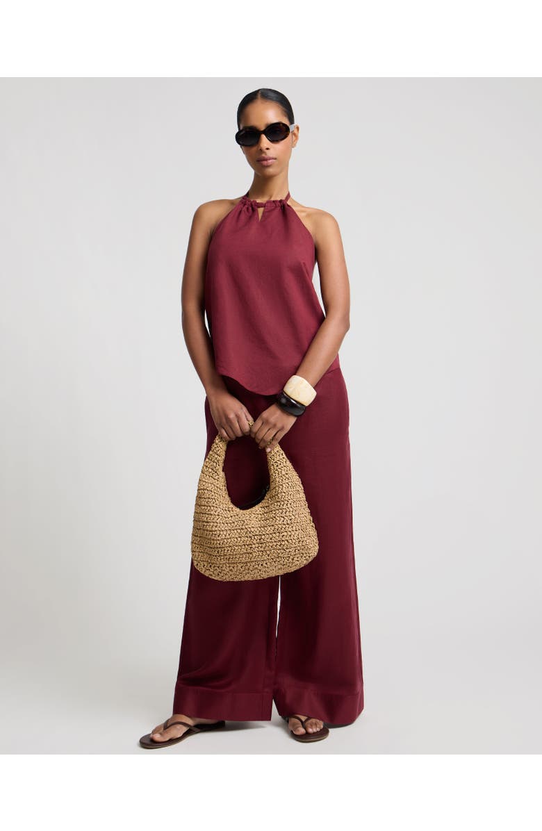 Onia Handkerchief Top, Alternate, color, Dark Cherry