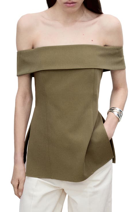 Fitted Off the Shoulder Top