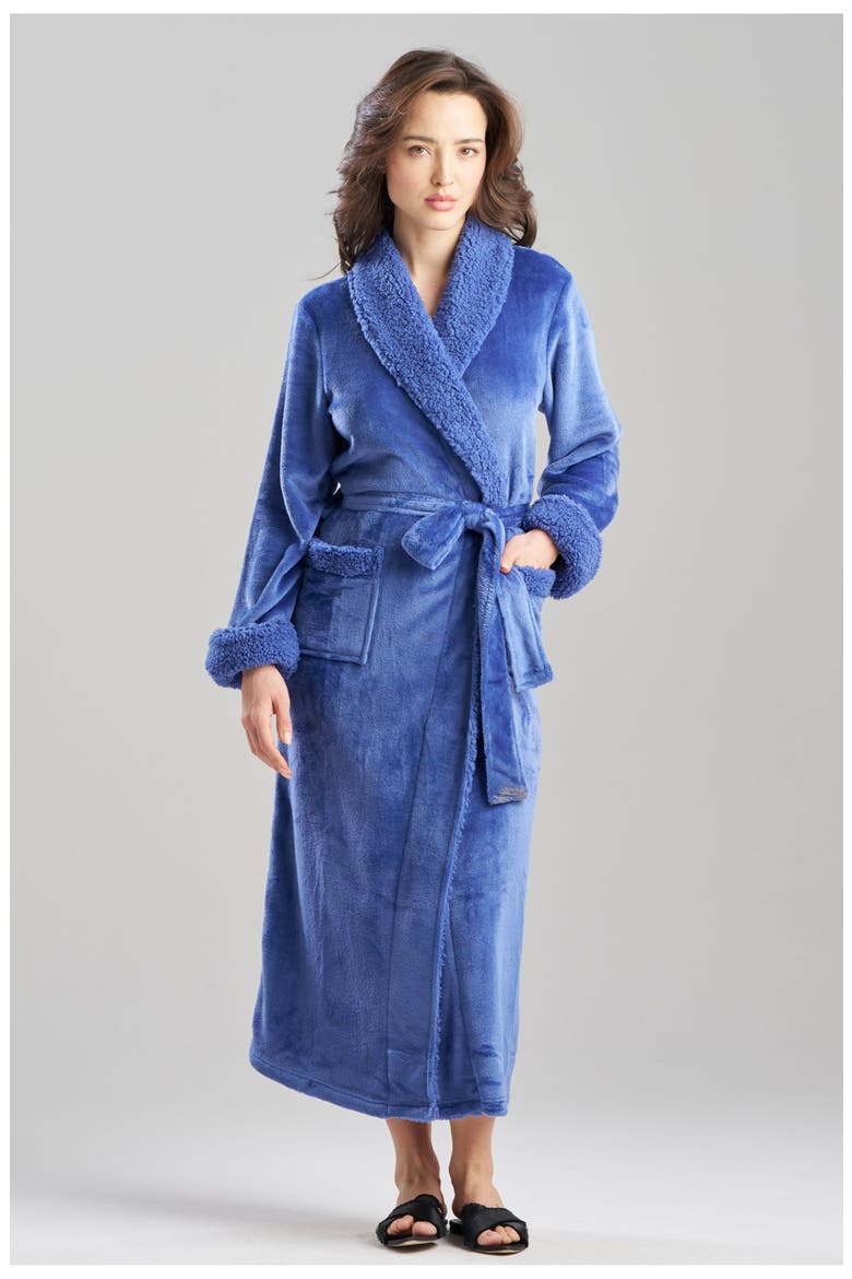Plush Robe, Main, color, BLUEFROST