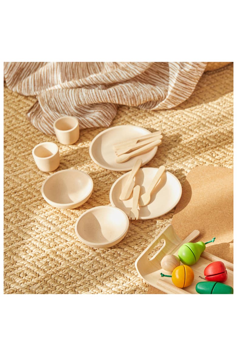 Wooden Tableware Playset, Alternate, color, NATURAL