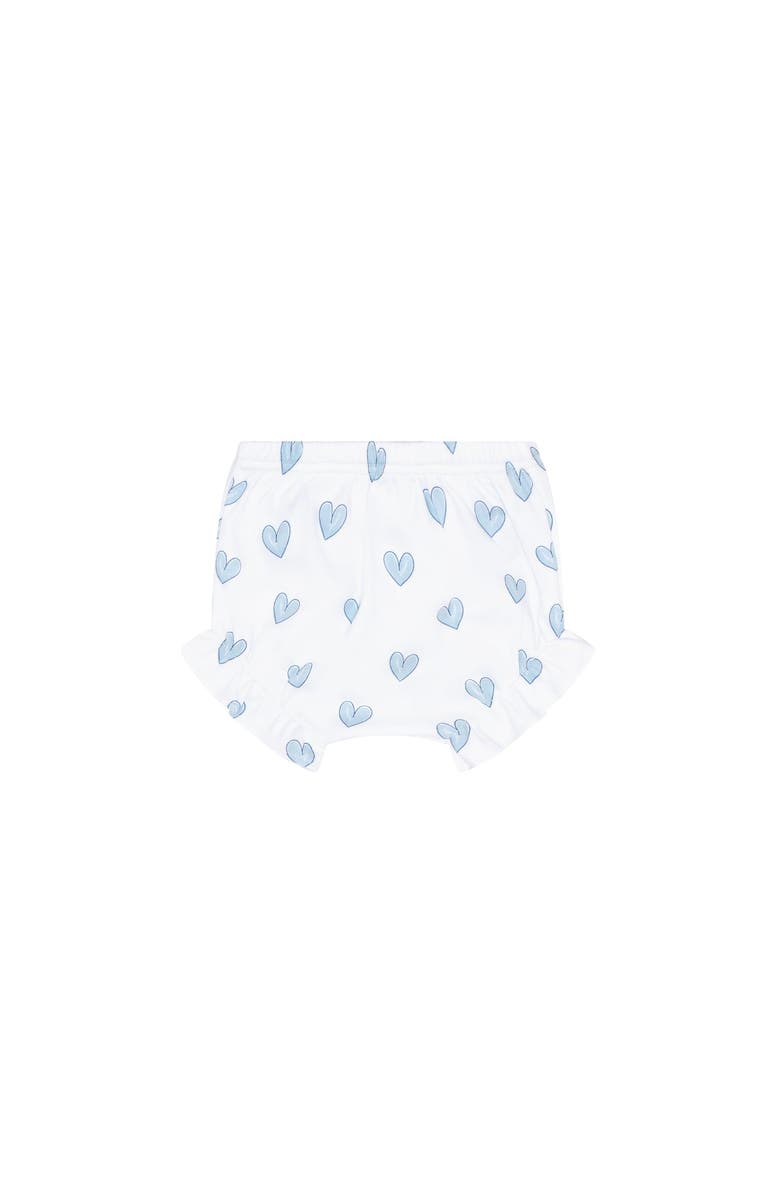 Nellapima Blue Heart Print Diaper Cover Set - Baby, Alternate, color, Blue