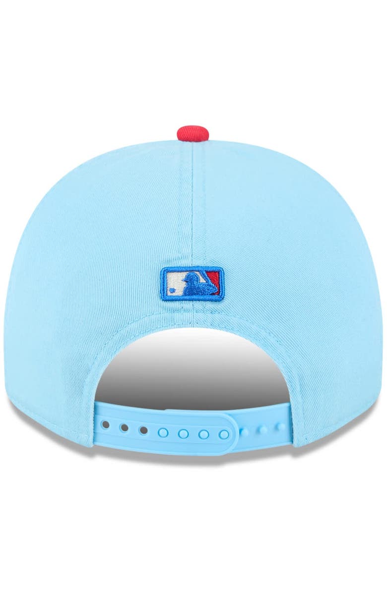 New Era Men's New Era Light Blue/Red Los Angeles Angels 2025 Fourth of July Golfer Snapback Hat, Alternate, color, Light Blue