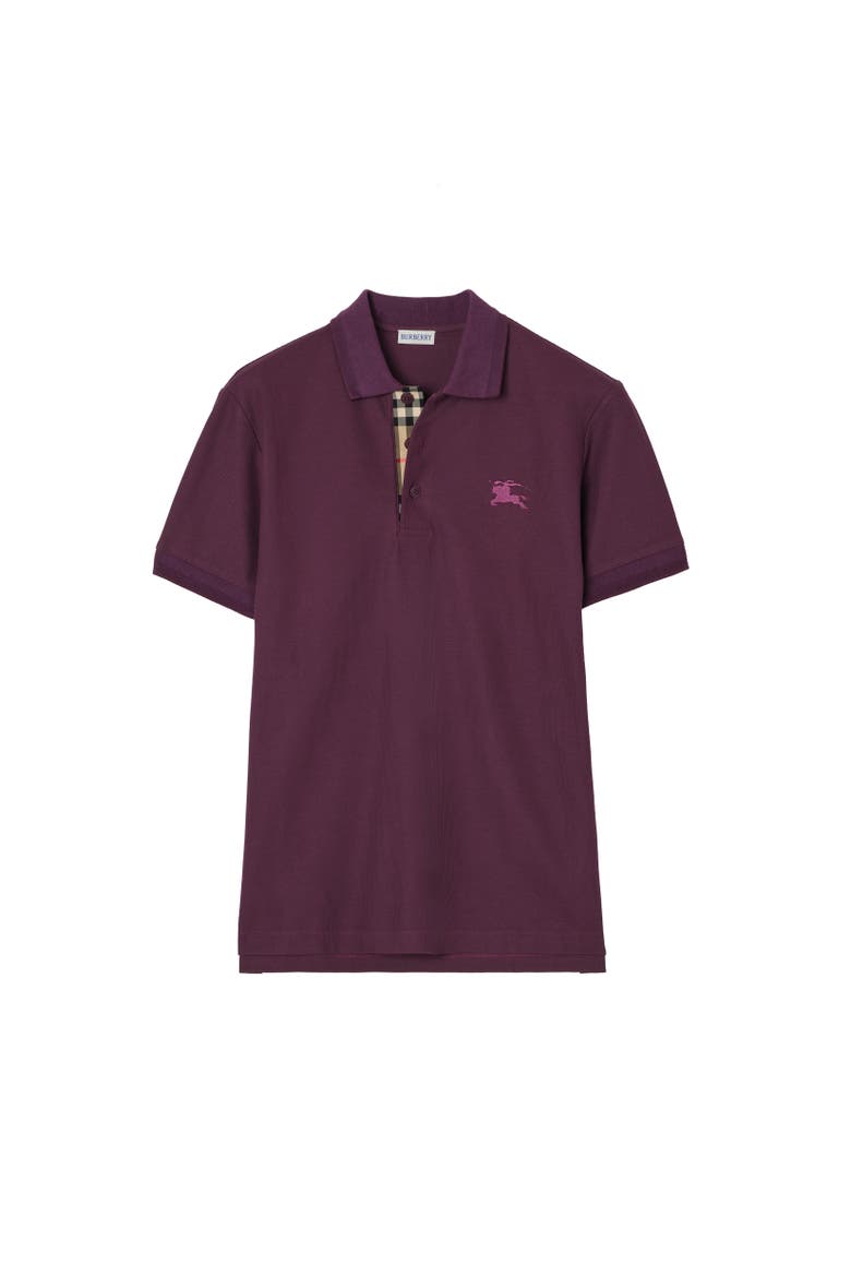 Cotton Polo Shirt, Alternate, color, Pansy purple