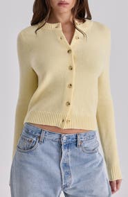 HOUSE OF CB Signature Lemon Merino Wool Blend Cardigan