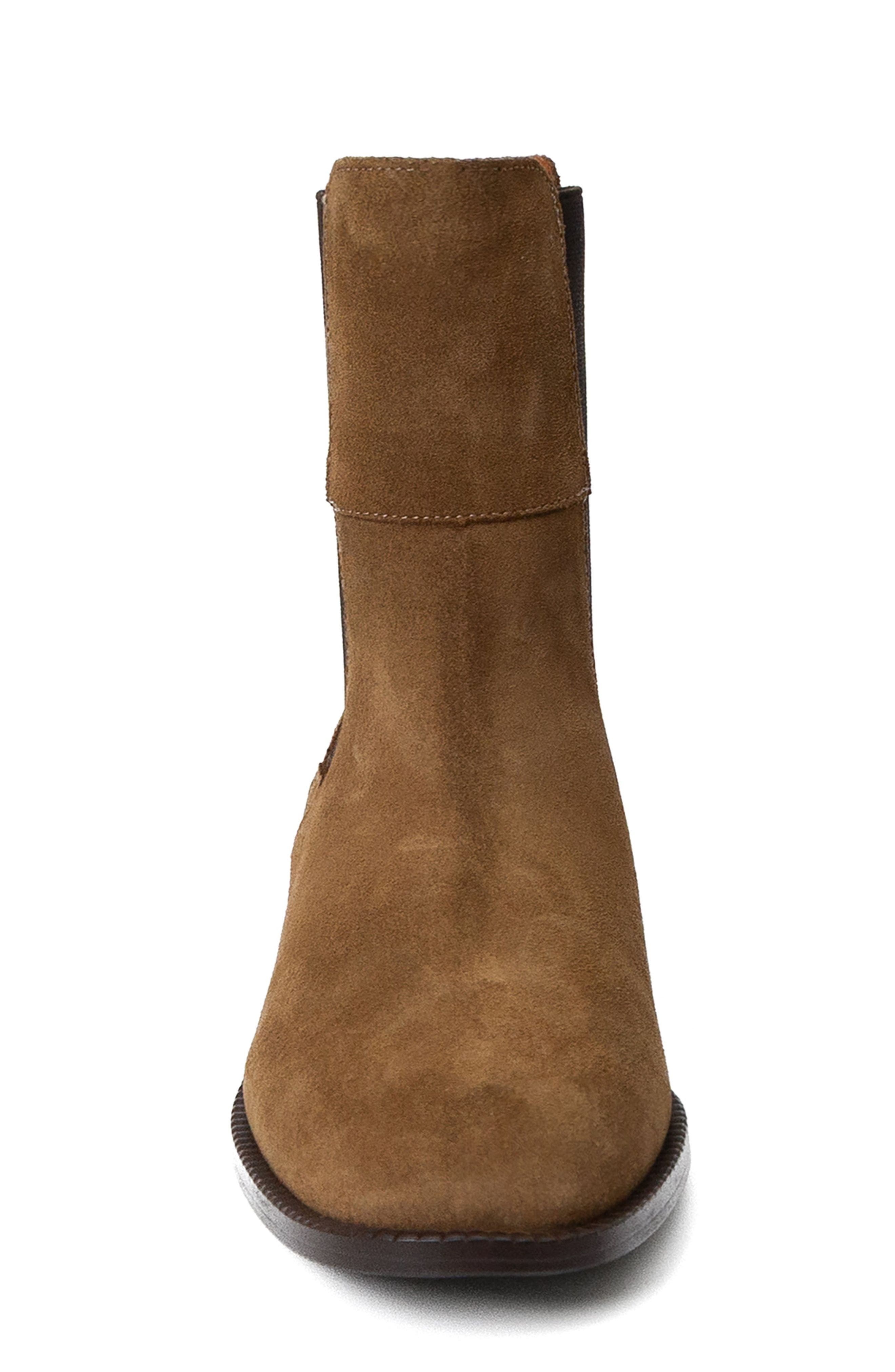 Balmoral Leather Chelsea Boot, Alternate, color, Chestnut