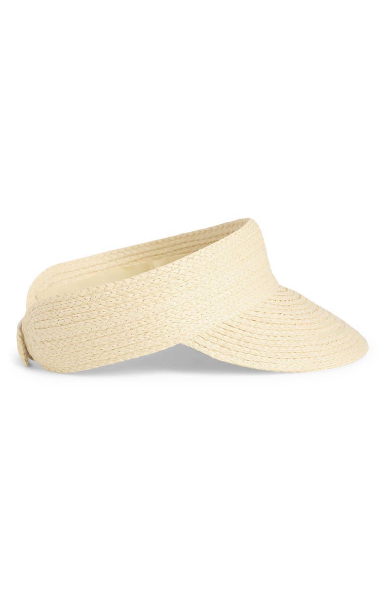 Favorite Daughter The Straw Visor, Alternate, color, Natural