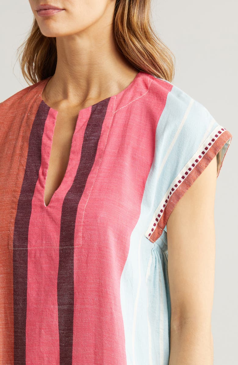 lemlem Elina Cotton Blend Cover-Up Caftan, Alternate, color, 