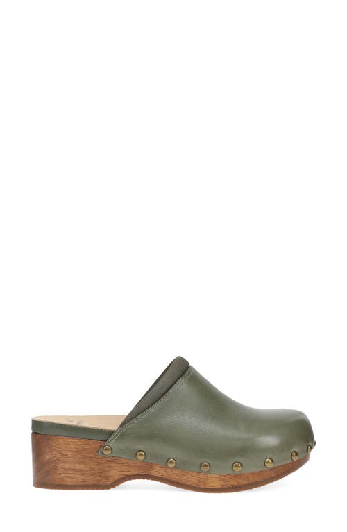 Dansko Andie Platform Mule In Green