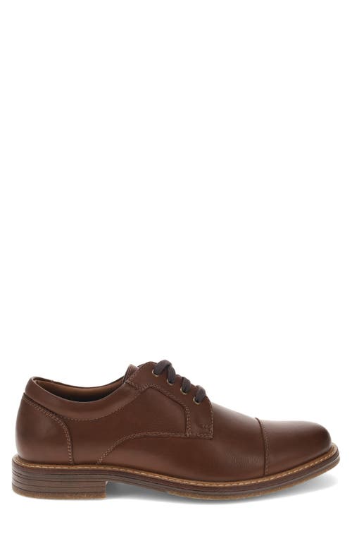 Dockers Mens Hartbury Dress Casual Lace Up Oxford Shoe In Dark Tan