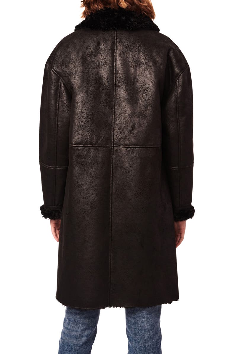 Bernardo Oversize Faux Fur Coat, Alternate, color, 