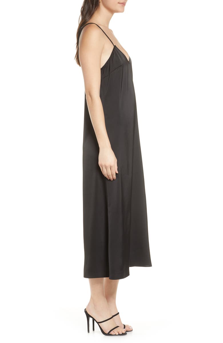 French Connection Stretch Satin Slipdress, Alternate, color, 