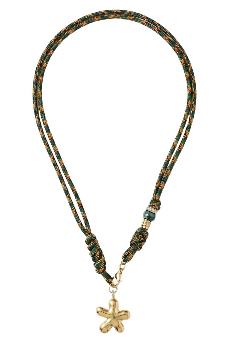 Lulu Rope Pendant Necklace, Main, color, GOLD