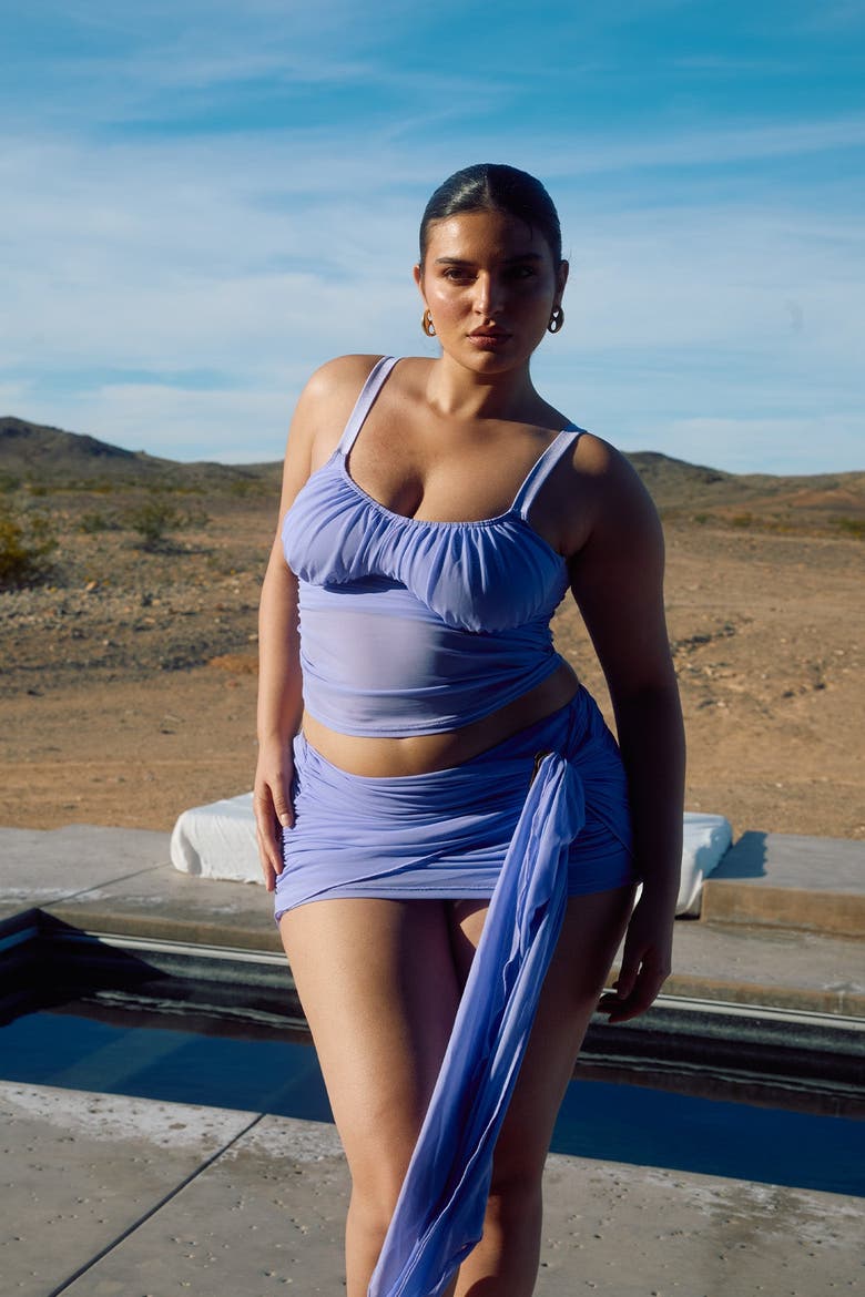 Wren Swim Skirt Bottoms, Alternate, color, Hyacinth