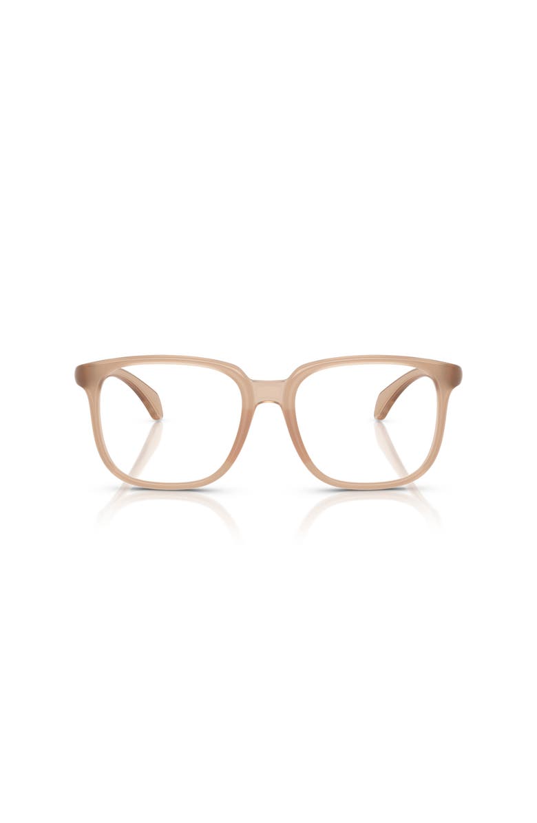 Moncler 53mm Square optical glasses, Alternate, color, Beige